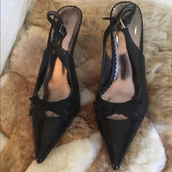 Rampage black pointy toe heels 👠 - Picture 2 of 5